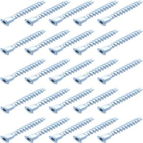   25 db M7x50 mm-es megerősített hatszögletes üregcsavarszeg, szénacél bútorösszekötő rögzítő