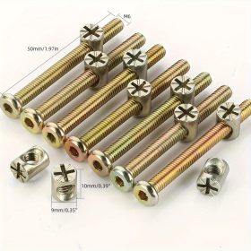   20 db-os cinkbevonatú hatszögű meghajtós csavar és hengeranya készlet