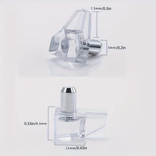 8db Fém Lapos Fejű Támasztócsapok Szekrényekhez