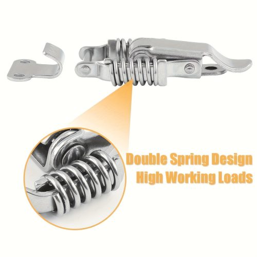 4 csomag vas csatolókampó állítható zárható csattal