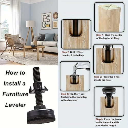 4 db nagy teherbírású, állítható szintező