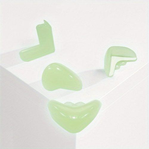 4db Sötétben Világító Sarokvédők - Puha, Átlátszó Szilikon Élvédő