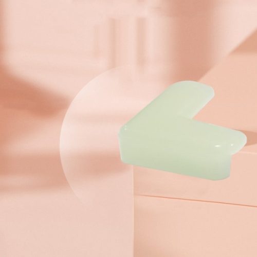 4db Sötétben Világító Sarokvédők - Puha, Átlátszó Szilikon Élvédő