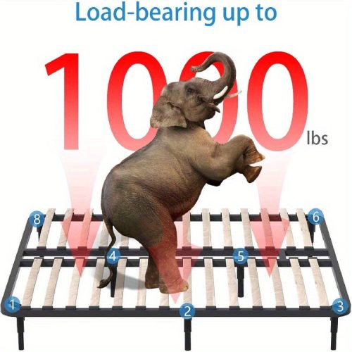 1 Készlet 272,16 KG Állítható Fém Ágykeret Láb, Nagy Teherbírású Középső Lemezszalag Láb