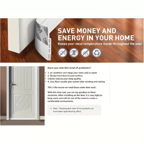 1 db szilikon ajtóhuzat-tömítő, időjárásálló ajtótömítés
