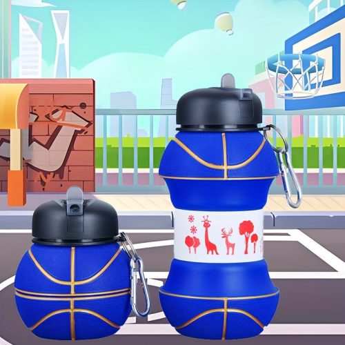 Összecsukható kosárlabda alakú sportss vizes palack