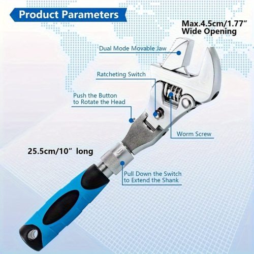 5-az-1-ben Állítható Racsnis Kulcskészlet