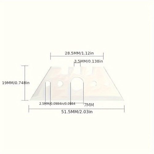 10 darab fém trapéz pengék kézműves vágáshoz