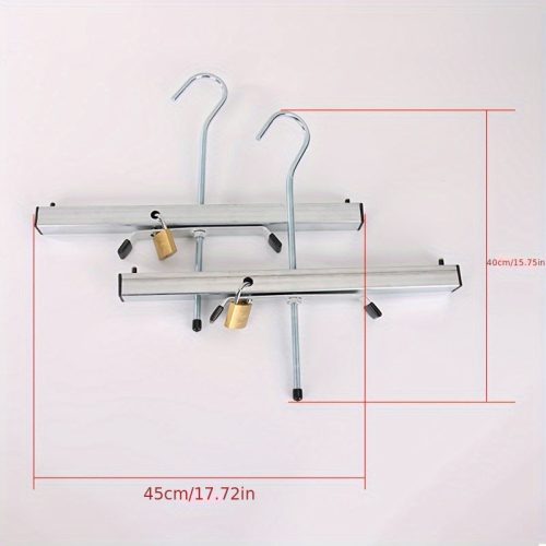 2 db fém lemez, Létrabiztosító lakat