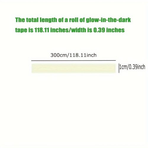 3db - Színes, sötétben világító szalag, öntapadós fluoreszkáló ragasztó