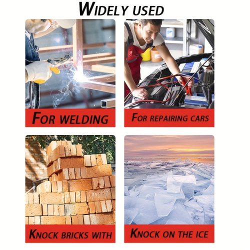 Ipari minőségű hegesztővéső kalapács rugós nyéllel és 20.32cm-es drótfogóval