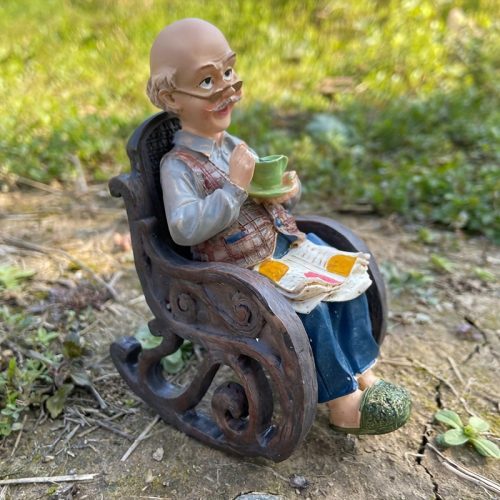 Idős Pár Figura Dekor