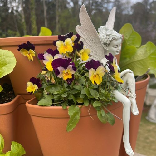 Virágtündér szobor