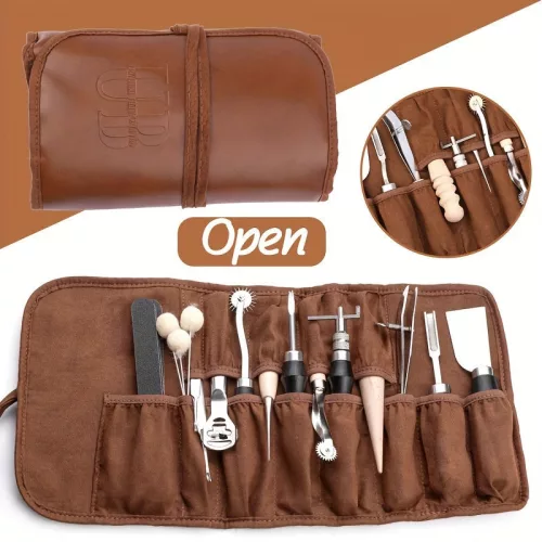 Professzionális bőr megmunkáló készlet