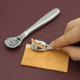   Rozsdamentes acél bőrvágó szerszám, professzionális bőrvágó kés vékonyításhoz