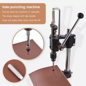   8 db bőrpiszkáló készlet, kézi acél kerek lyukasztó eszköz vastag bőrhöz