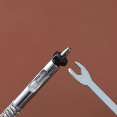 8 db bőrpiszkáló készlet, kézi acél kerek lyukasztó eszköz vastag bőrhöz