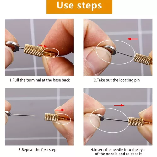 4db Bőrműves Varrás Pozicionáló Tű