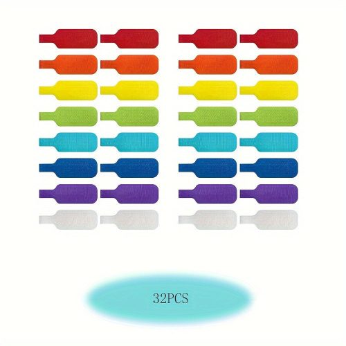 32 db többszínű kábelkötegelő írható felülettel