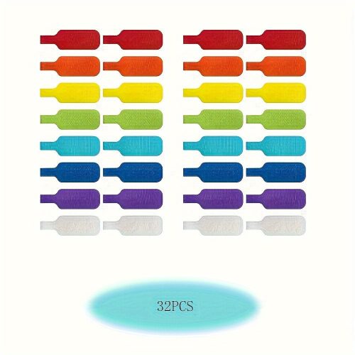 32 db többszínű kábelkötegelő írható felülettel