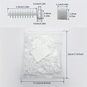   100 db műanyag kábelkötegelő, falra szerelhető kábelrendező klipek