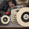 5-ös csomag 125 mm-es filc polírozó korong sarokcsiszolókhoz