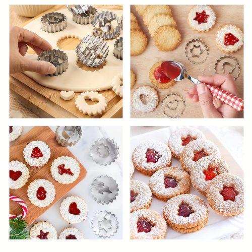 9 darabos Karácsonyi Süteményszaggató Készlet