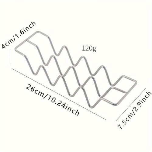 Rozsdamentes acél taco tartó állvány