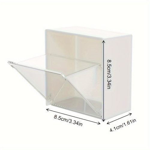 Falra szerelhető fehér flip tárolódoboz