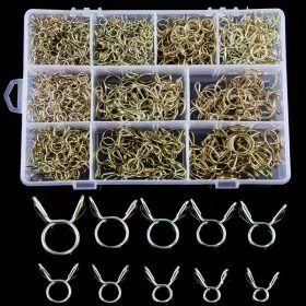   126 darabos rugós tömlőbilincs készlet öntözőtömlőkhöz, levegőcsövekhez