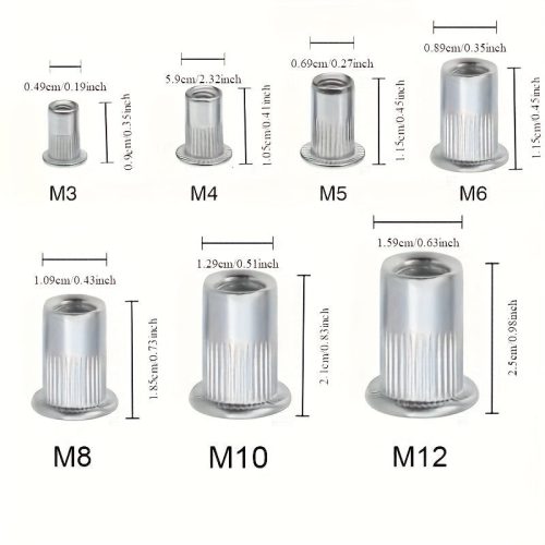 165db-os szénacél csavar készlet (csak a csavarokat tartalmazza!)