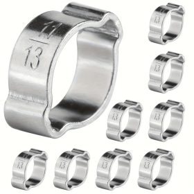   48 db-os Cinkbevonatú Rozsdamentes Acél Dupla Fülű Tömlőbilincs Készlet