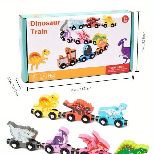 Interaktív Fa Dinoszaurusz Vonat Készlet Gyerekeknek