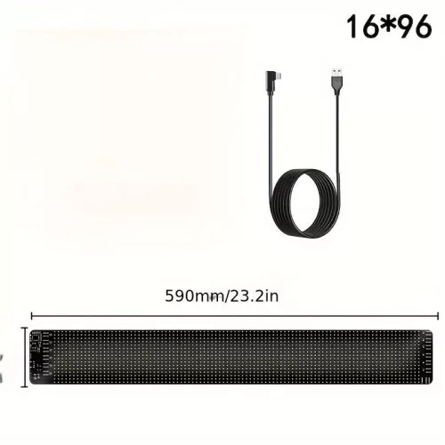 Többnyelvű Autó LED Matricás Pixel Panel (1 kijelző + 1kábel )