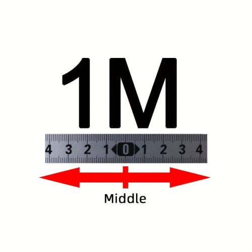 Öntapadós Fém Mérőszalag - Tartós, Rozsdamentes és Kopásálló Átlátszó Skálával