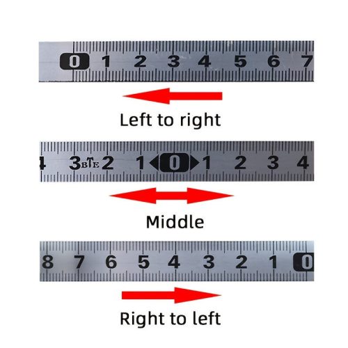 Öntapadós Fém Mérőszalag - Tartós, Rozsdamentes és Kopásálló Átlátszó Skálával