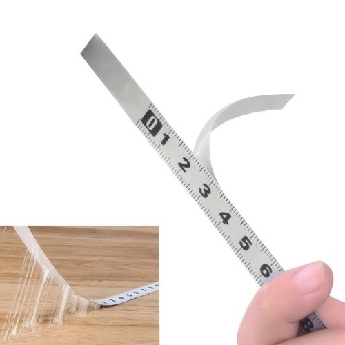 Öntapadós Fém Mérőszalag - Tartós, Rozsdamentes és Kopásálló Átlátszó Skálával