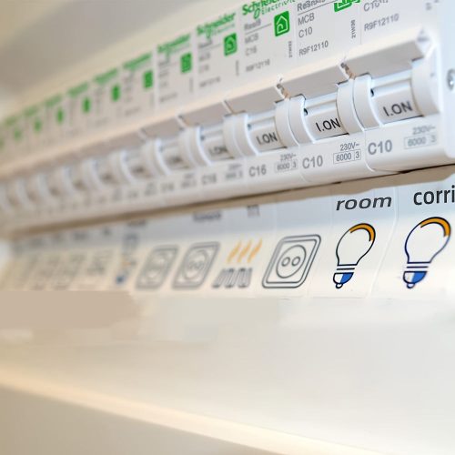 Elektromos Panel Címke Matrica, 57 Db/szett