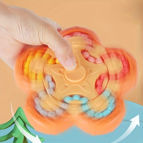 Forgó varázsbab kocka fonó, forgó kirakós játék