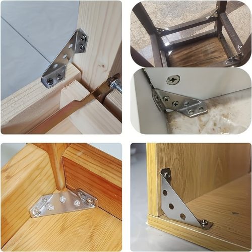 Erős Fém Sarokrögzítő, 50 db-os készlet