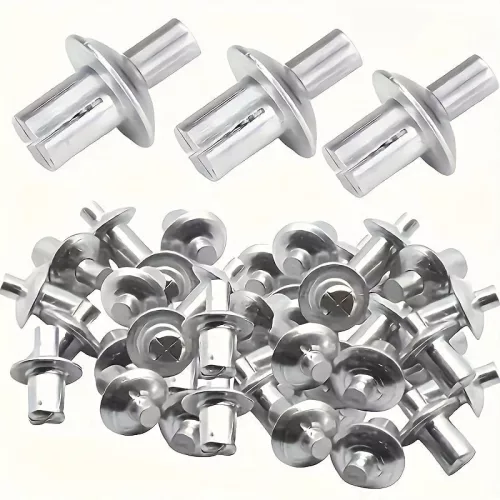 50db Alumínium Ötvözet Táguló Szegecsek Kerek Fejjel