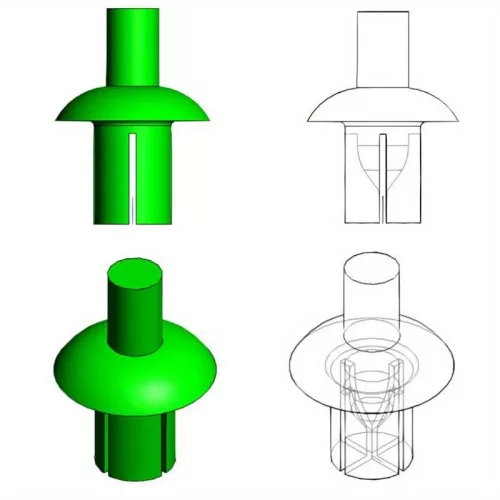 50db Alumínium Ötvözet Táguló Szegecsek Kerek Fejjel