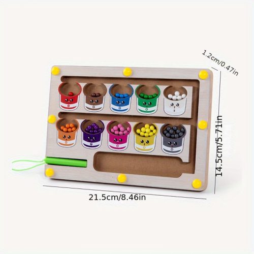 Fa Színválogató Labirintus és Számoló Puzzle