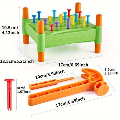 Szög verő fejlesztő játék