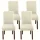 4db Levél Mintázatú Étkezőszék Huzat