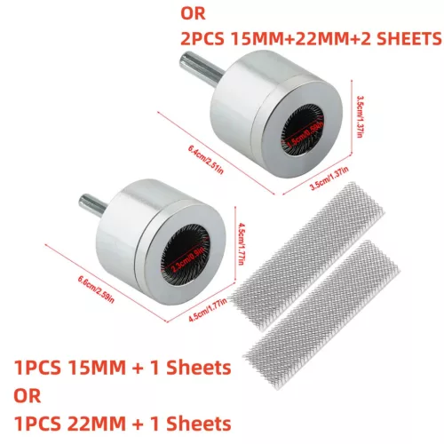 15/22mm Fémtisztító kefe