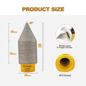   gyémánt fúrószerszám – furatkialakító, maró és csempeformázó porcelánhoz