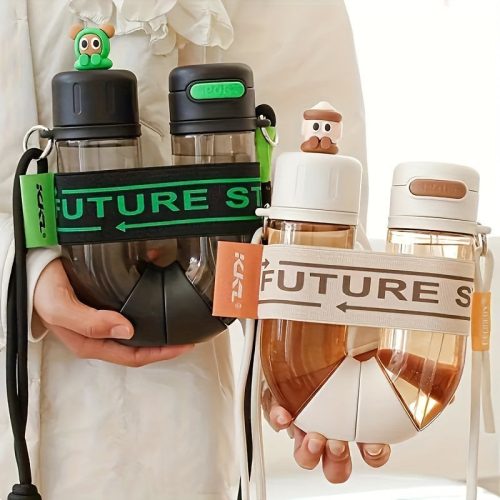 U-alakú kettős rekeszes sport kulacs