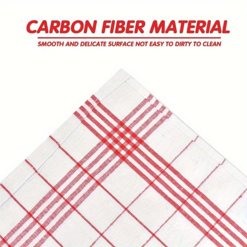 Piros és kék kockás pamut konyhai törölköző