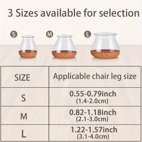   20 darabos szilikon széklábvédő polírozott fém bevonattal